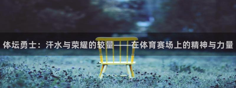 鲸鱼体育开拓者：体坛勇士：汗水与荣耀的较量——在体育赛场上的精神与力量