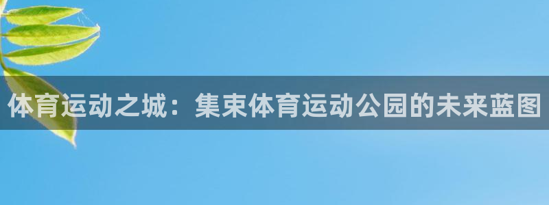 鲸鱼体育直播头狼：体育运动之城：集束体育运动公园的未来蓝图